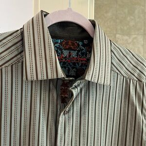 Robert Graham buttoned down short sleeve shirt Size M